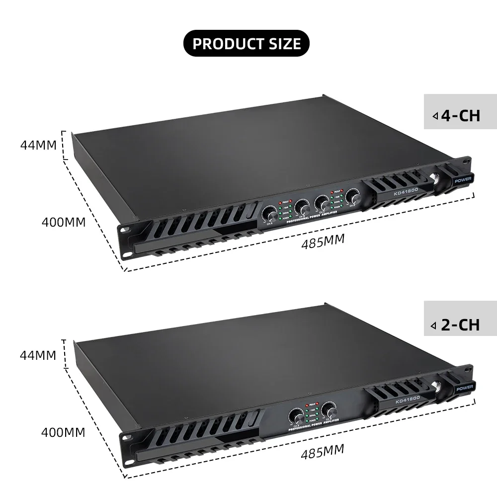 Профессиональные аудиозвуковые усилители серии DP 2000 Вт 2/4 канала цифровой