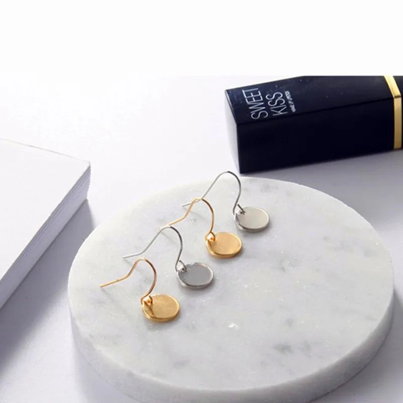 2024 новые дешевые европейские и американские милые круглые серьги-гвоздики для