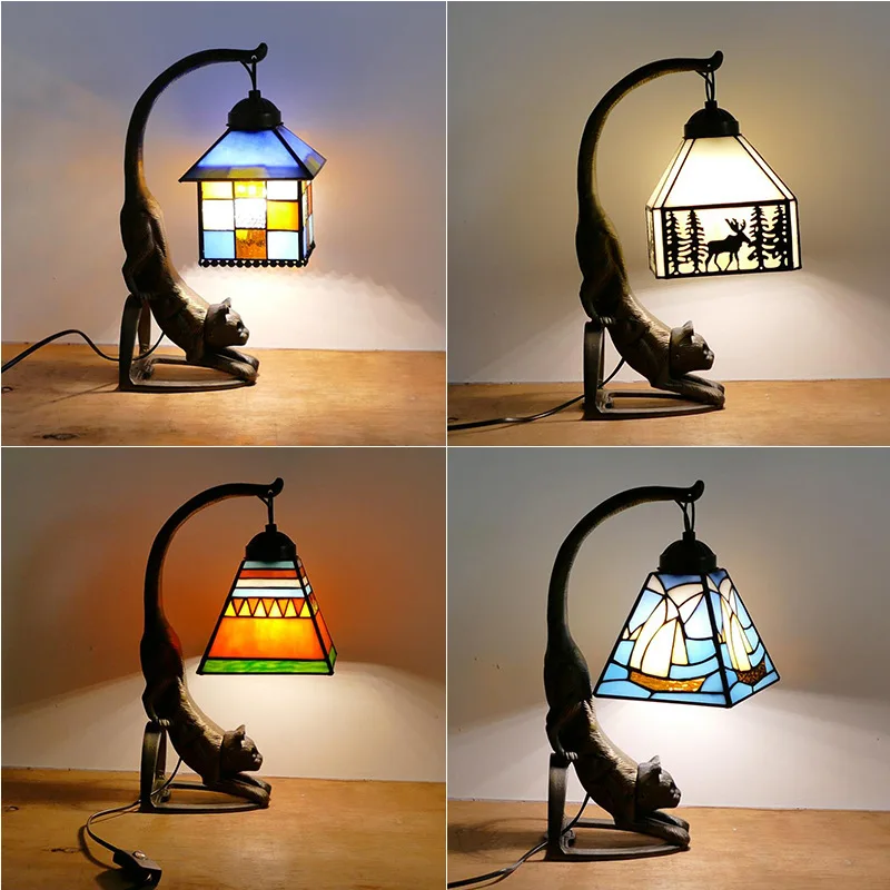 

Retro Table Lamp Bedroom Bedside Lamp Ornaments LED Light Living Room Decoration Table Lamp Indoor Lighting Abajur Para Quarto