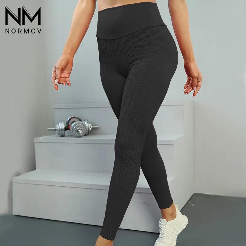 

NORMOV Women Pants Sexy Seamless Gym Leggings High Waist Push Up Workout Legging Ladies Sport Fitness Hip Slim Jogging Pants