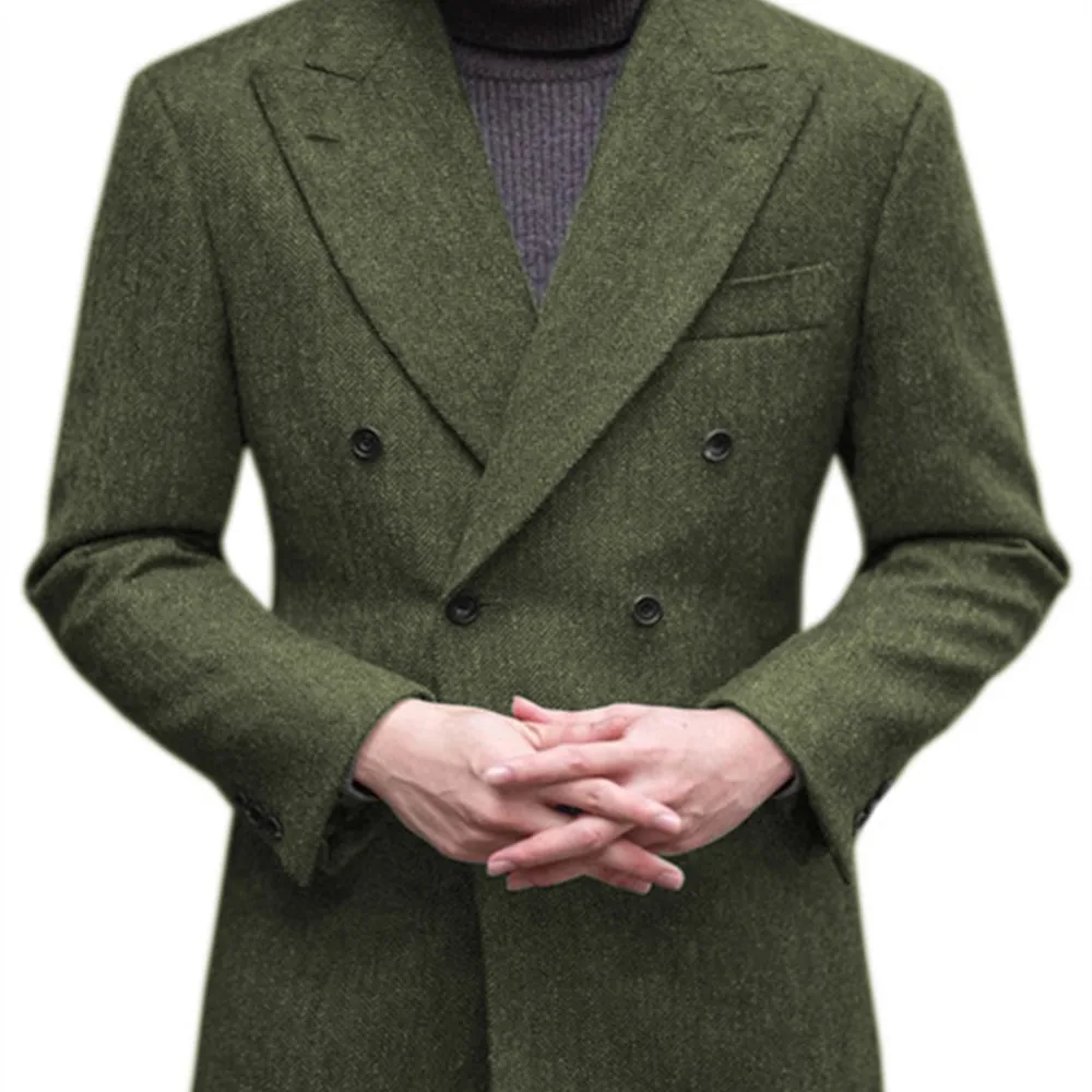 

Fashion Herringbone Double Breastet Men Suits Costume Homme Wedding Tuxedo Terno Masculino Prom Groom 2 Pcs Slim Fit Blazer