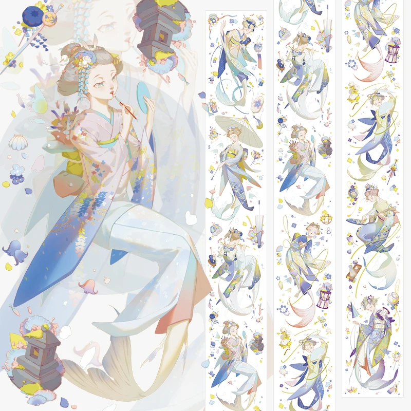 

10M Fairy Girls PET Special Oil Washi Tapes School Supplies Masking Tape Adhesive Tape DIY Scrapbooking Washi Sticker