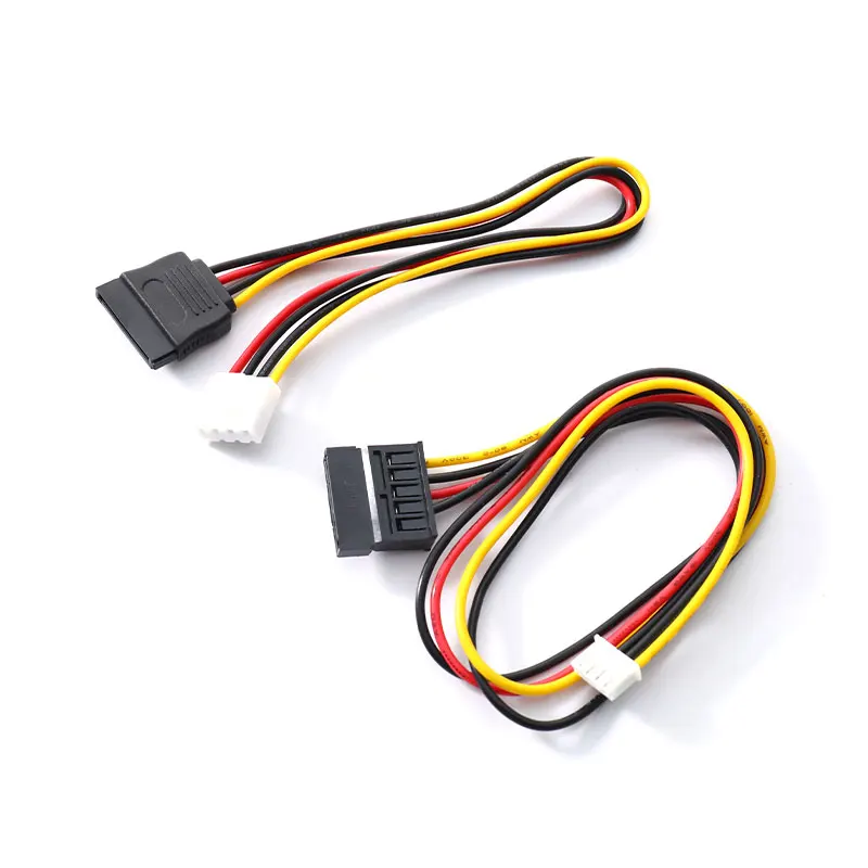 Кабель питания для жестких дисков SATA 15 Pin мама к 4 FDD XH2.54mm sata-/VH3.96mm sata- |