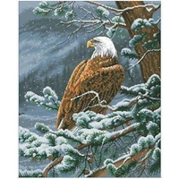 falcon in the snow patterns counted cross stitch 14ct 16ct 25ct diy chinese cross stitch kits embroidery needlework sets