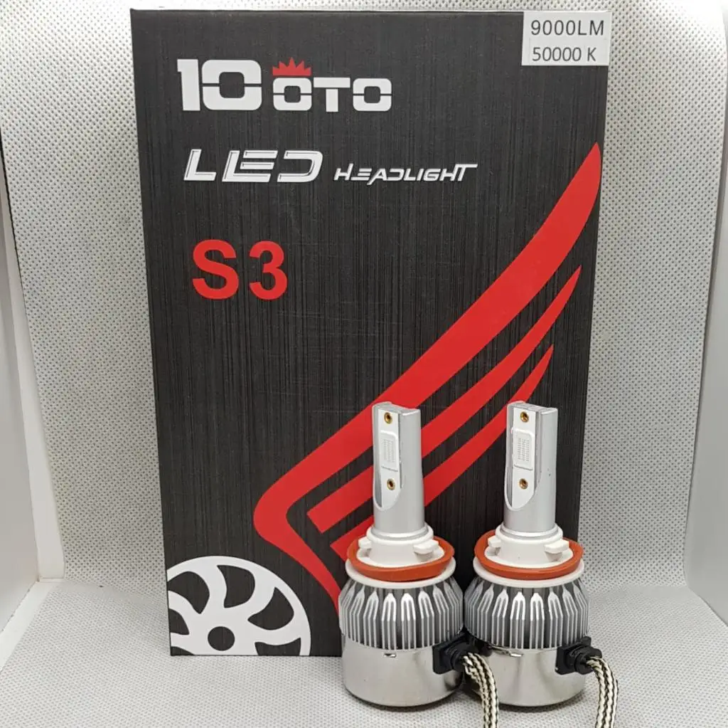 9006(HB4) 10oto Led Xenon Super Dark Blue Color 9000LM 30000K Lightning Effective-Bright Car Headlight - High Quality | Автомобили и