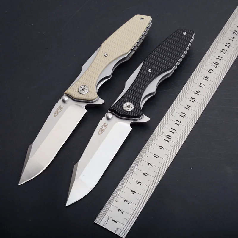 

Good Quality ZT0393 Pocket Outdoor Camping Tactical 440 Blade G10 Handle Hunting Folding Knives Survival Utility Knife EDC Tools