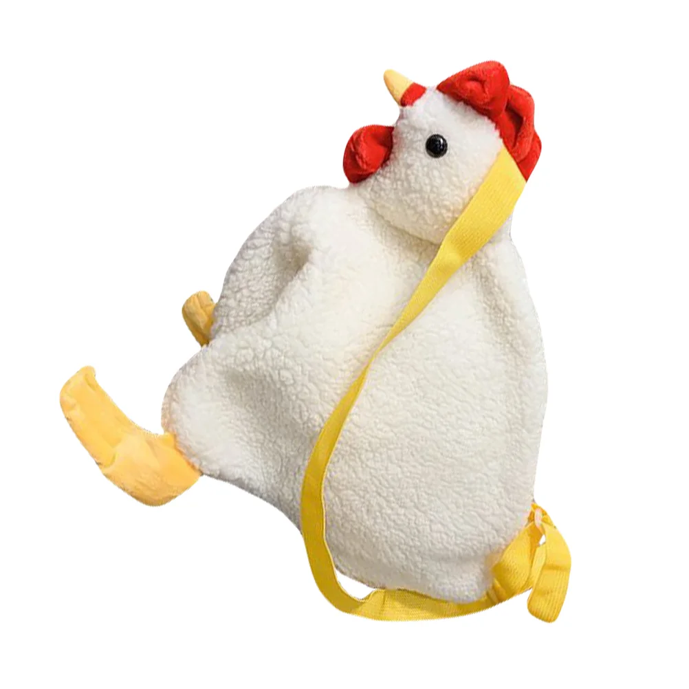 

1Pc Shoulder Plush Chicken Shaped Crossbody Fashion Stylish Cross Body Satchel Gift