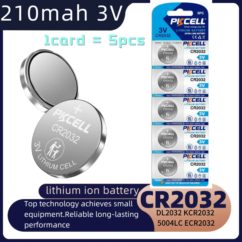 

5-10pcs cr2032 battery CR2032 3V Lithium Button Batteries coin cell BR2032 DL2032 ECR2032 for Remote Watch Electronic Toys
