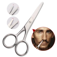 1pc beard nose hair trimmer beard eyebrow trimmer stainless steel round head eyebrow trimmer makeup scissors beauty accessories