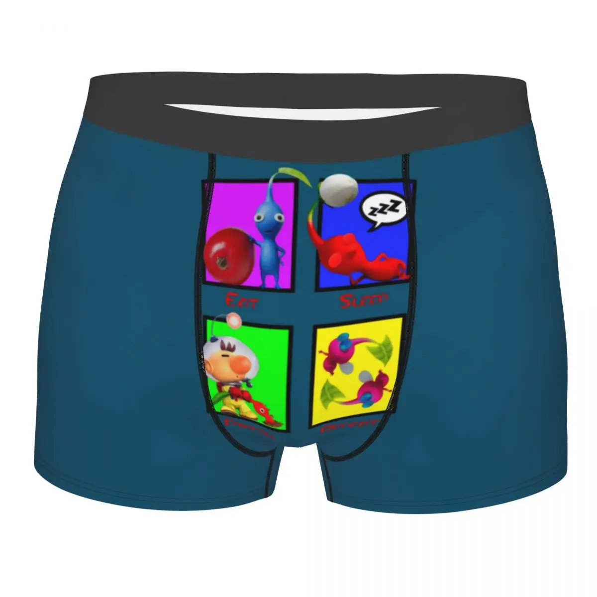 Нижнее белье для видеоигр Pikmins на заказ мужские эластичные трусы-боксеры шорты