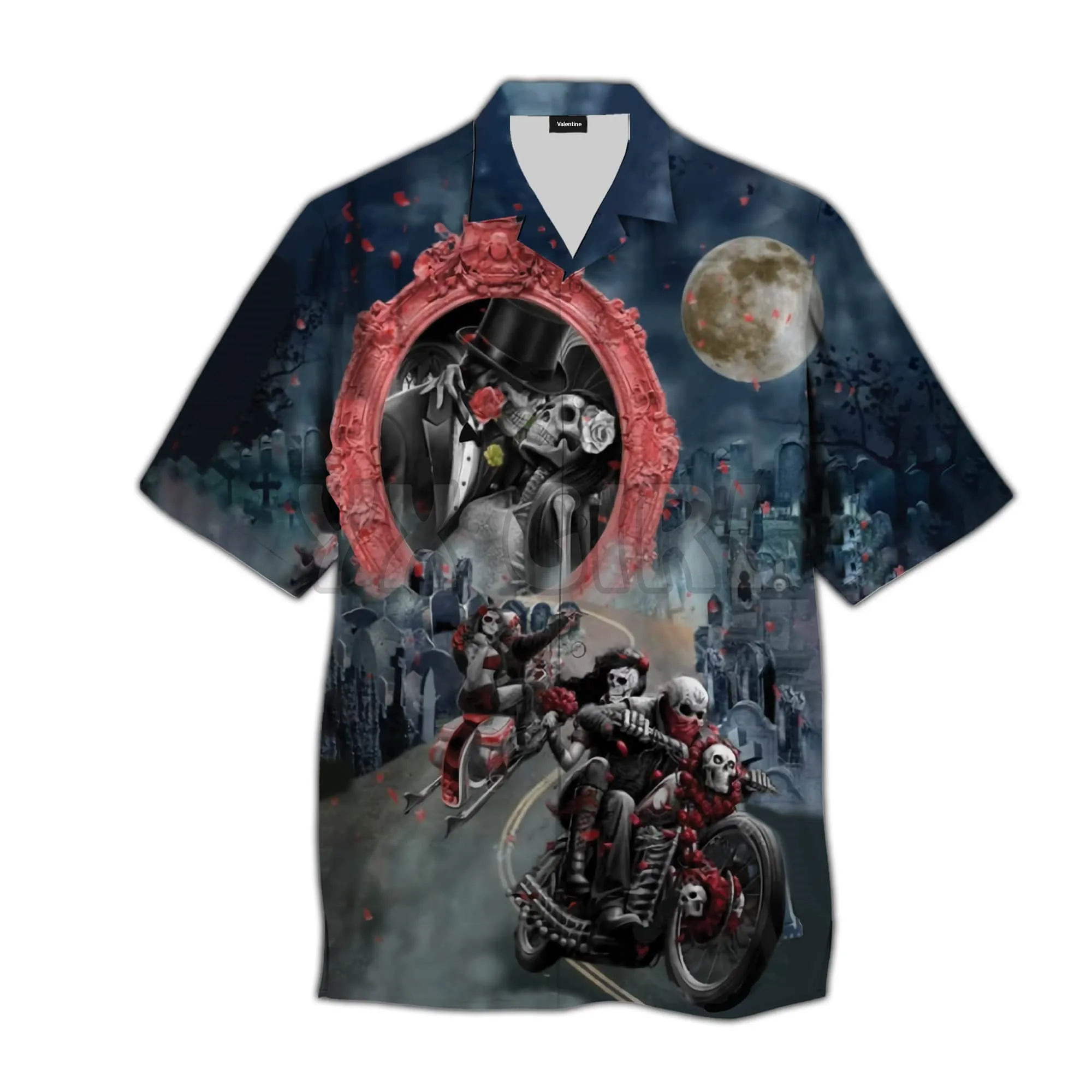 Pirates Skull 3D All Over Printed Hawaiian Shirt Men's For Women's Harajuku Casual Shirt Unisex
