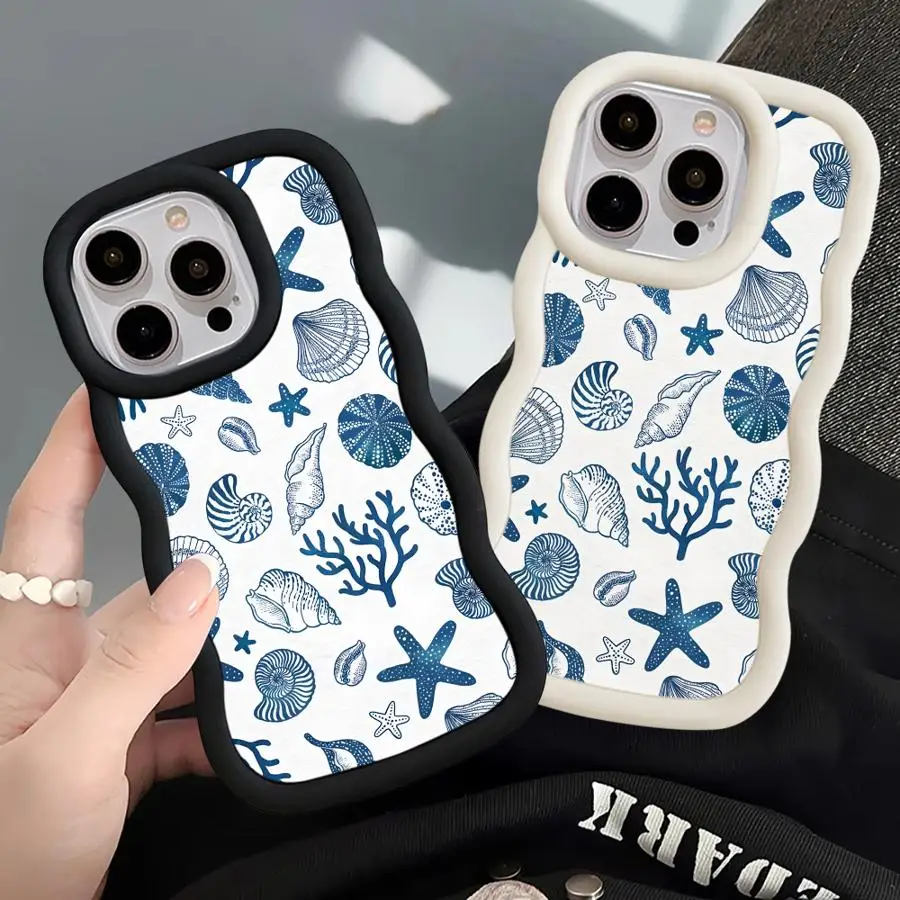 Фото Упрощенный морской биологический фон, мягкий чехол из ТПУ для Xiaomi Redmi A3 A5 8 A1 A2 Plus 10C 12C 13C 14C 9C 10A №1