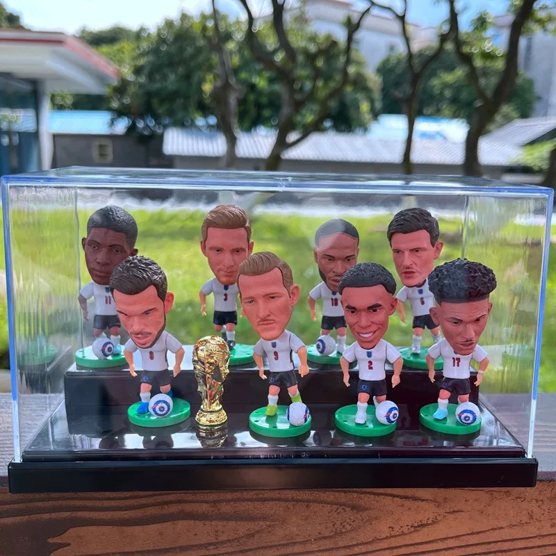 6.5cm Soccer Player With Ball Action Figures Cool Sports Model Dolls Football Star Promotion Toys Fans Souvenir Gifts Home Decor - купить по