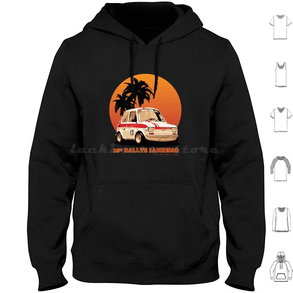 Fiat 126p Hoodies Long Sleeve Fiat 126p Fiat126p Fiat 126 Polski Maluch Car Classic Retro Vintage Summer Polish Rally