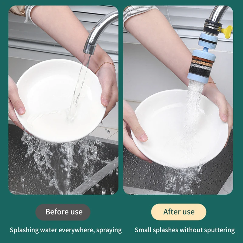 360 ° Вращающийся 6-слойный Очиститель Водопроводного Крана Универсальный Аэратор