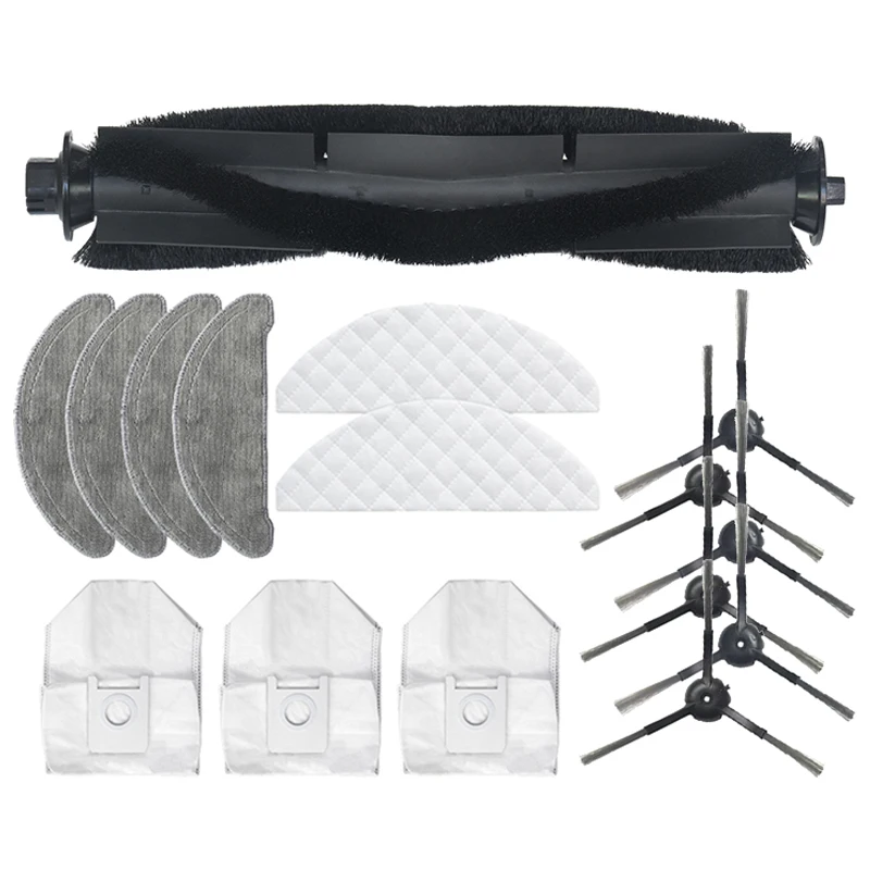 

For Roidmi EVE Plus Robot Vacuum Cleaner Main Brush Side Brush Dust Bag Mop Cloth Disposable Wipes Replacement Parts