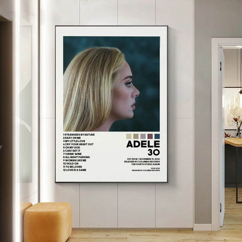 Новые постеры Adele 30 дюймов поп-музыка альбом Обложка певец звезда холст живопись