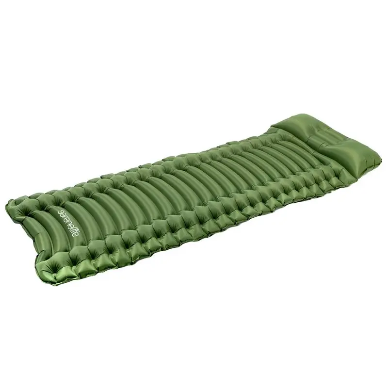 

SLCPG - Ultralight Sleeping Pad + Carrying Bag - Lightweight, Self Inflating & Compact Sleeping Mat for Backpacking, Hiking Air