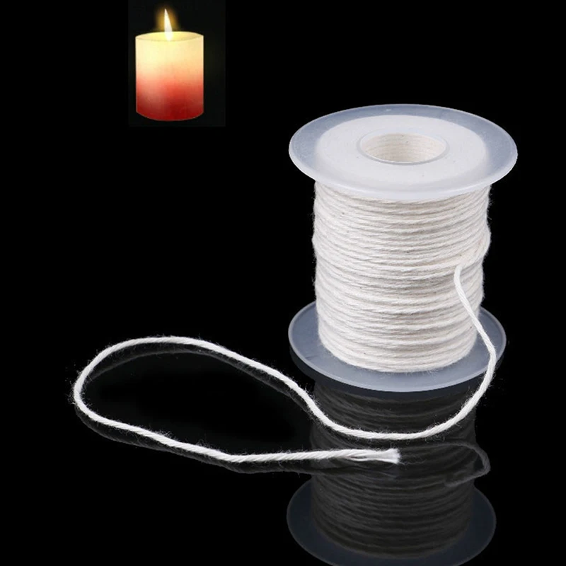 

61m Cotton Braid Candle Wick Core Spool Non-smoke DIY Oil Lamps Supplies