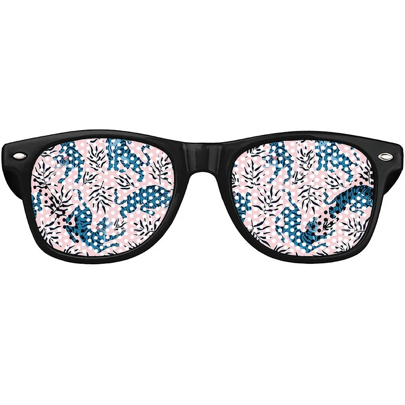 

Glasses Asian tigers and tropical leaves Birthday Holiday Party Glasses Summer Beach Wedding Sunglasses For Women Men Eyeglasses