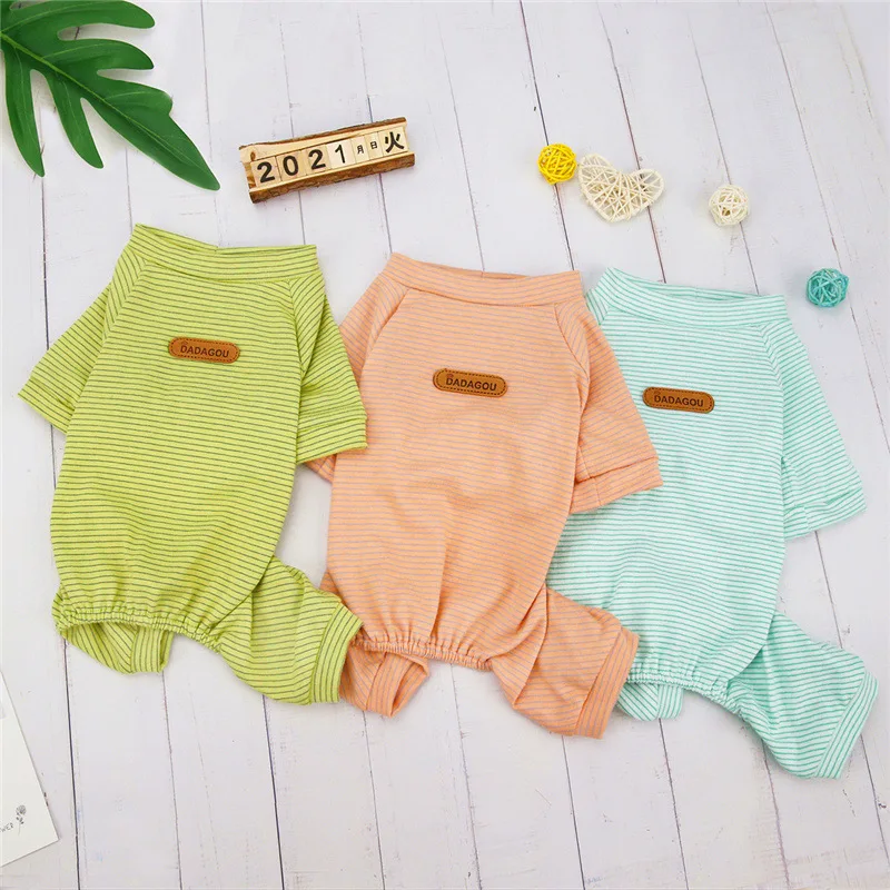 

Four-season Pet Clothes,home Breathable Dog Clothing,Teddy Bichon Pomeranian Yorkshire Schnauzer Small Dogs,casual Cute T-shirt.
