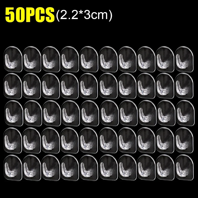 

Прозрачные самоклеящиеся крючки из полипропилена 10-50 шт