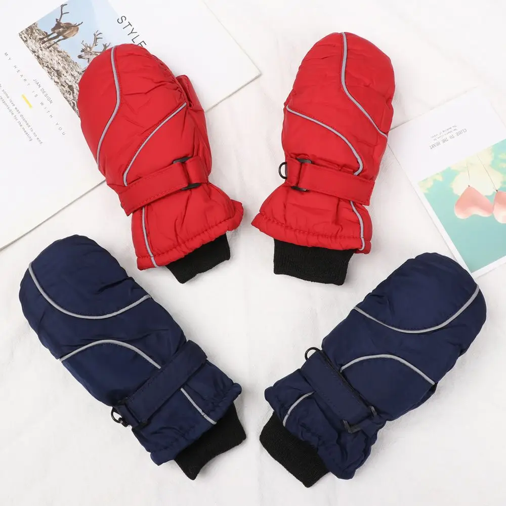

1Pair Children Kids Winter Snow Warm Gloves Boy Girls Ski Snowboard Windproof Waterproof Thicken Keep Warm Winter