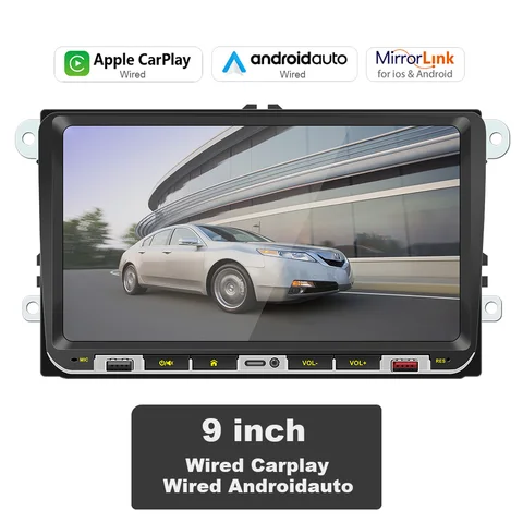 ESSGOO Car Radio 2 Din 7"/9" Car Multimedia Central MP5 Player Apple Carplay  Android Auto Bluetooth Autostereo Audio For VW