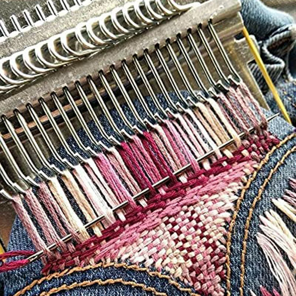 

Креативная машина для плетения, ручное вязание, деревянное быстрое вязание, маленький ткацкий станок, 42 крючка, набор ткацкого станка для шитья и вязания