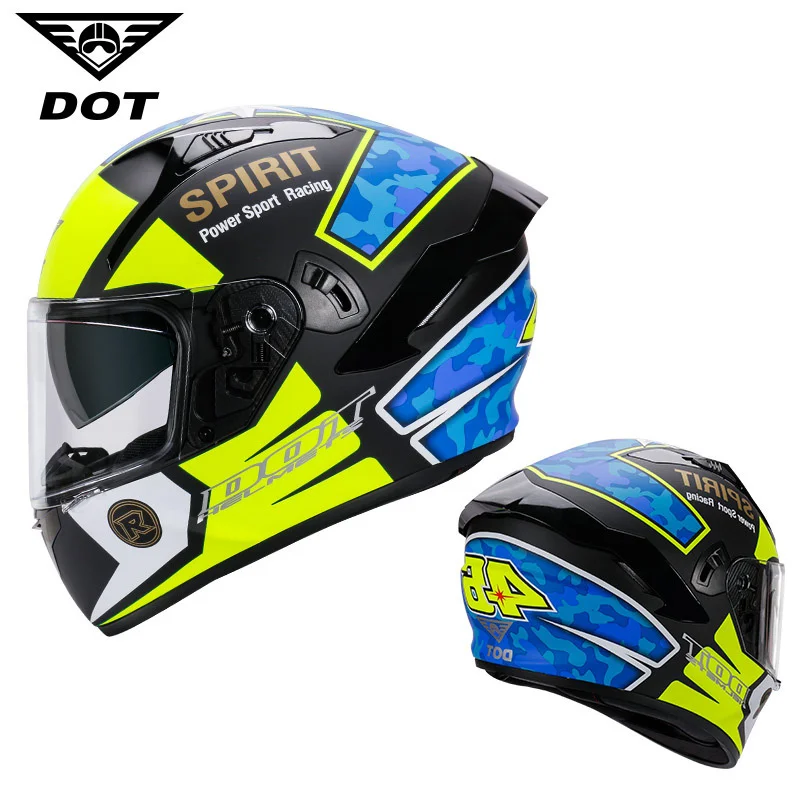 Suitable for helmets, motorcycles, full helmet, anti fog, full cover racing cars, motorcycles, cool personality enlarge