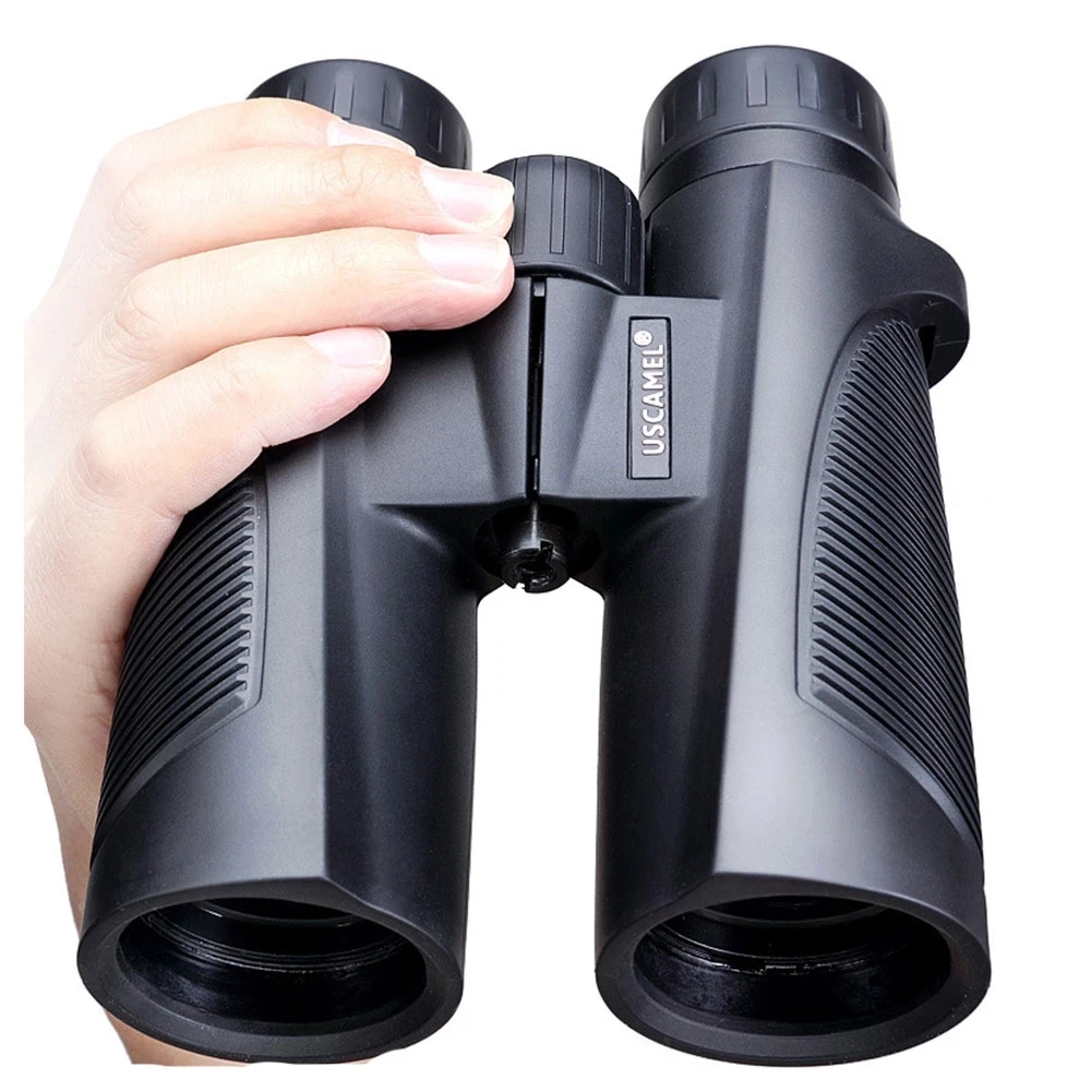 10X42 8X42 High Power Binoculars for Adults with Low Light Night Vision, Compact Waterproof Binoculars for Bird Watching Hunting