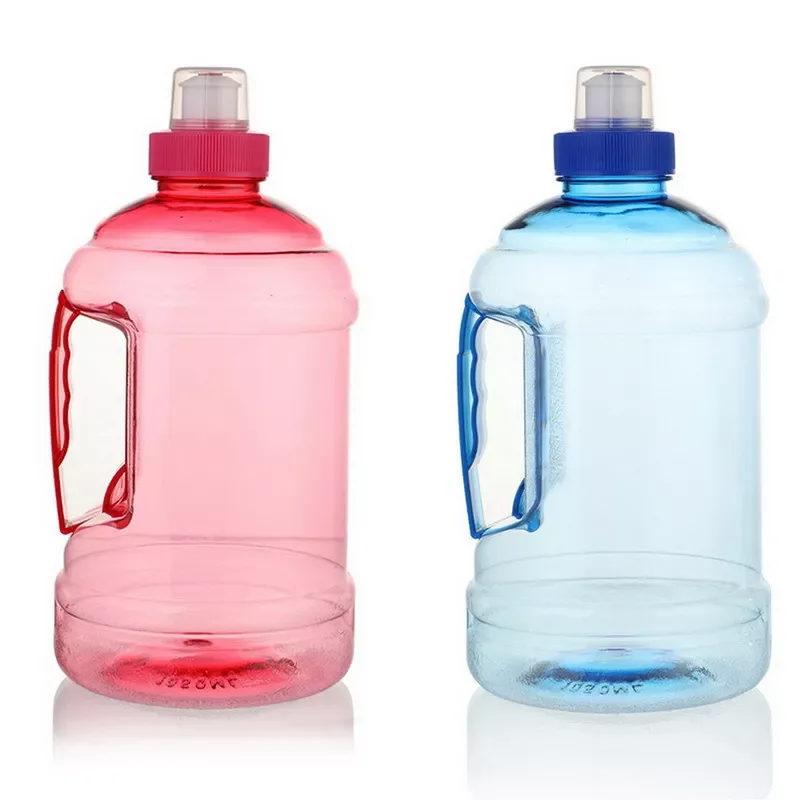 

2022New Big Large Sport Gym Training Party Pink Blue Water Bottle Drink Water Bottle Cap Kettle Sports Portable Water Bottle