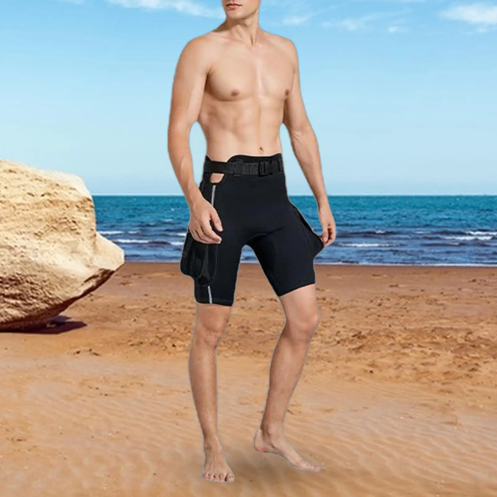 Шорты для подводного плавания из неопрена мужские погружные брюки серфинга под