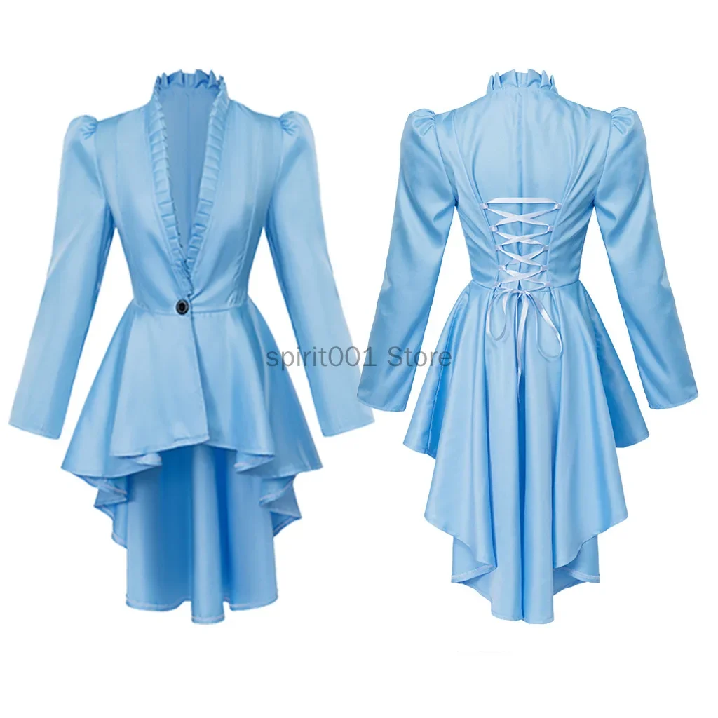 Женский осенний средневековый викторианский костюм смокинг фрак готический