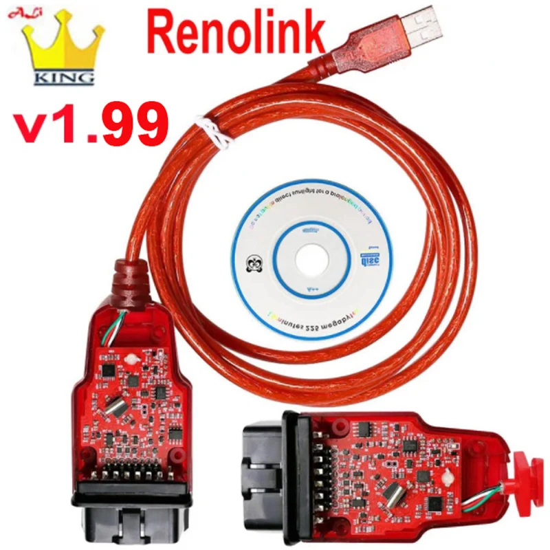 

Автомобильный ключ Renolink V1.99 для ECU, сброс кодирования, программирование UCH Match, приборная панель, считыватель кодов, инструменты