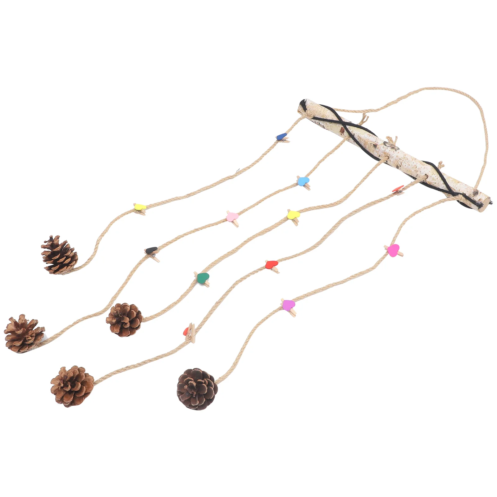 

Photo Hanging Wall Decor Display Pictures Frame Picture Holder Macrame Collage Board Organizer Vintage Rustic Ornament Garland