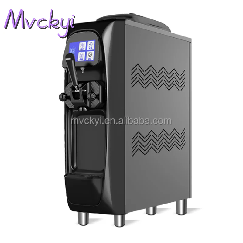 

Mvckyi 110V 1000W Commercial Full Automatic Vertical Soft Serve Ice Cream Machine Electric Flavors Sweet Cone Gelato Maker