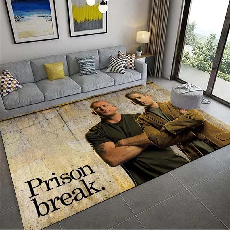 

Prison Break TV Series Printed Area Rugs Large Carpet for Living Room Bedroom Home Decoration Rug Floor Mat Soft Anti-slip Mats