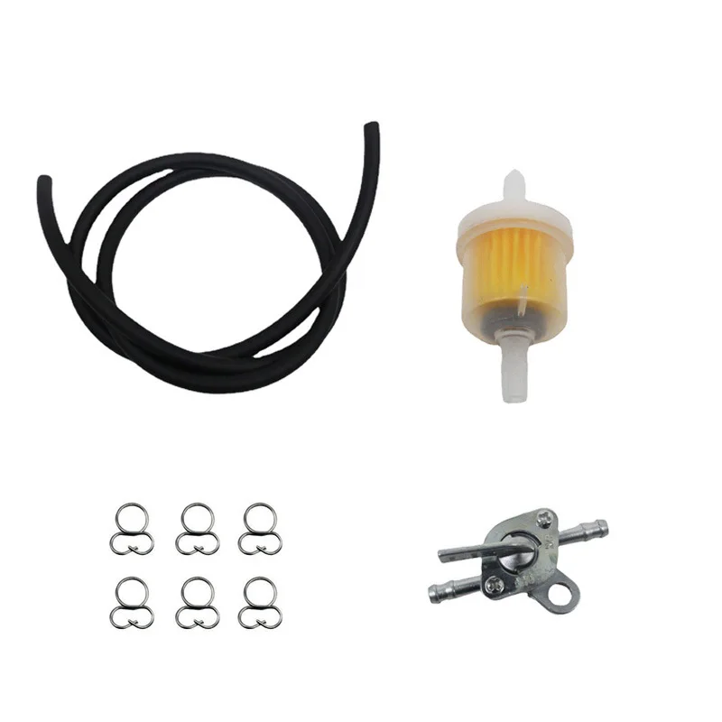 Universal 6mm Inline Fuel Tank Tap Filter Petcock Switch Shut Off Valve for ATV X15 Buggy Moped Motorcycle 50cc 70cc Go Karts