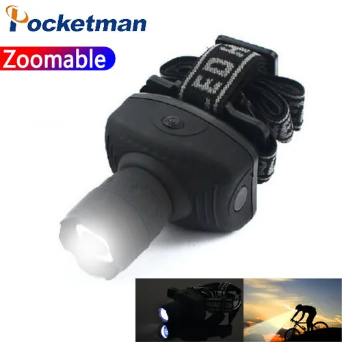 

Portable headlamp lgiht best headlamp Zoomable headlight Head Torch Light To Bike For hiking camping Night working