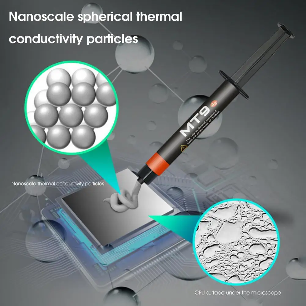 

For MT9 2g/4g 13.5W Thermal Compound Non-conductive Quick Cooling Safe CPU Graphics Card Silicone Thermal Paste