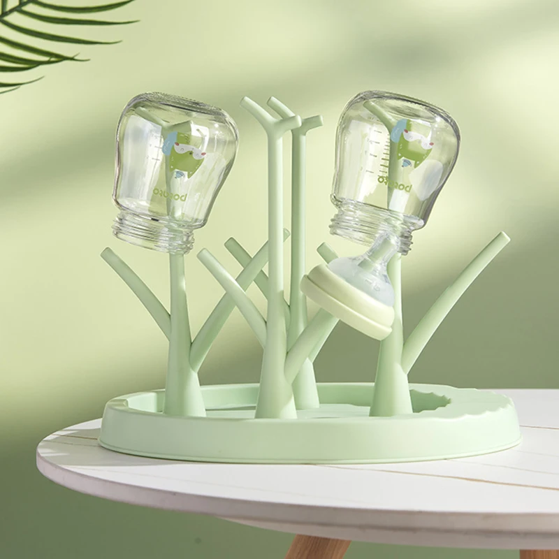 

Baby Bottle Holder Cleaning Dryer Drainer Removable Baby Bottle Drying Rack Storage Rack Tree Shape Rack for Babies Bottles Item