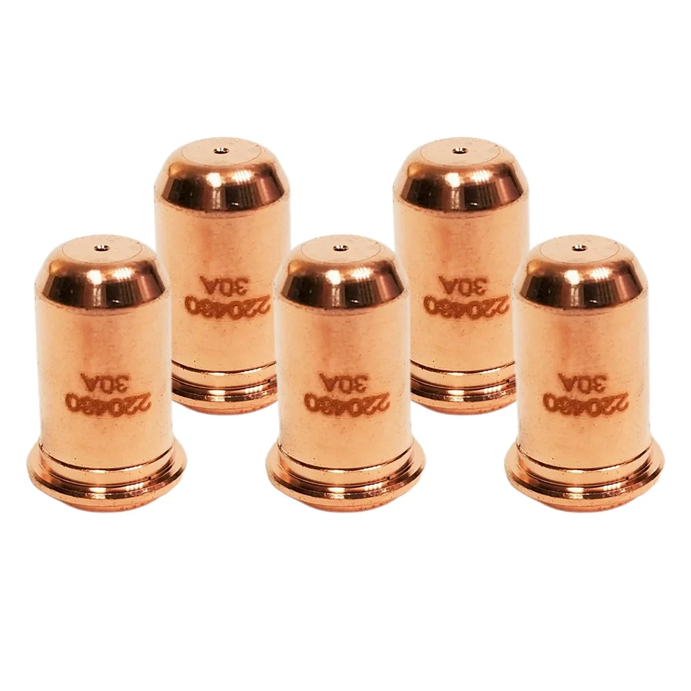 

5Pcs 220480 Plasma Nozzle Tips Copper Nozzle Head Consumables Electrode For MAX200 Cutting Machine 45A 65A Welding Accessories