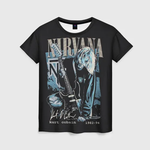 Женская футболка 3D NIRVANA | НИРВАНА