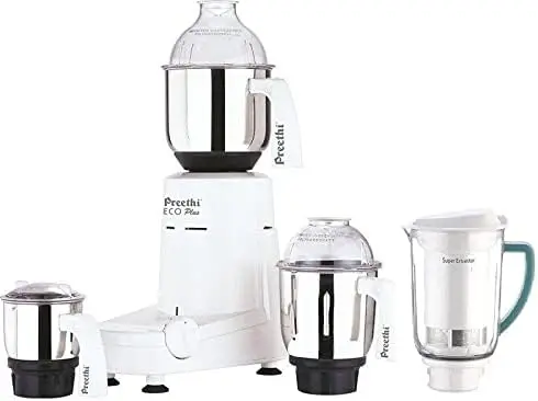 Plus 4 Jar Mixer Grinder 110 Volts, White