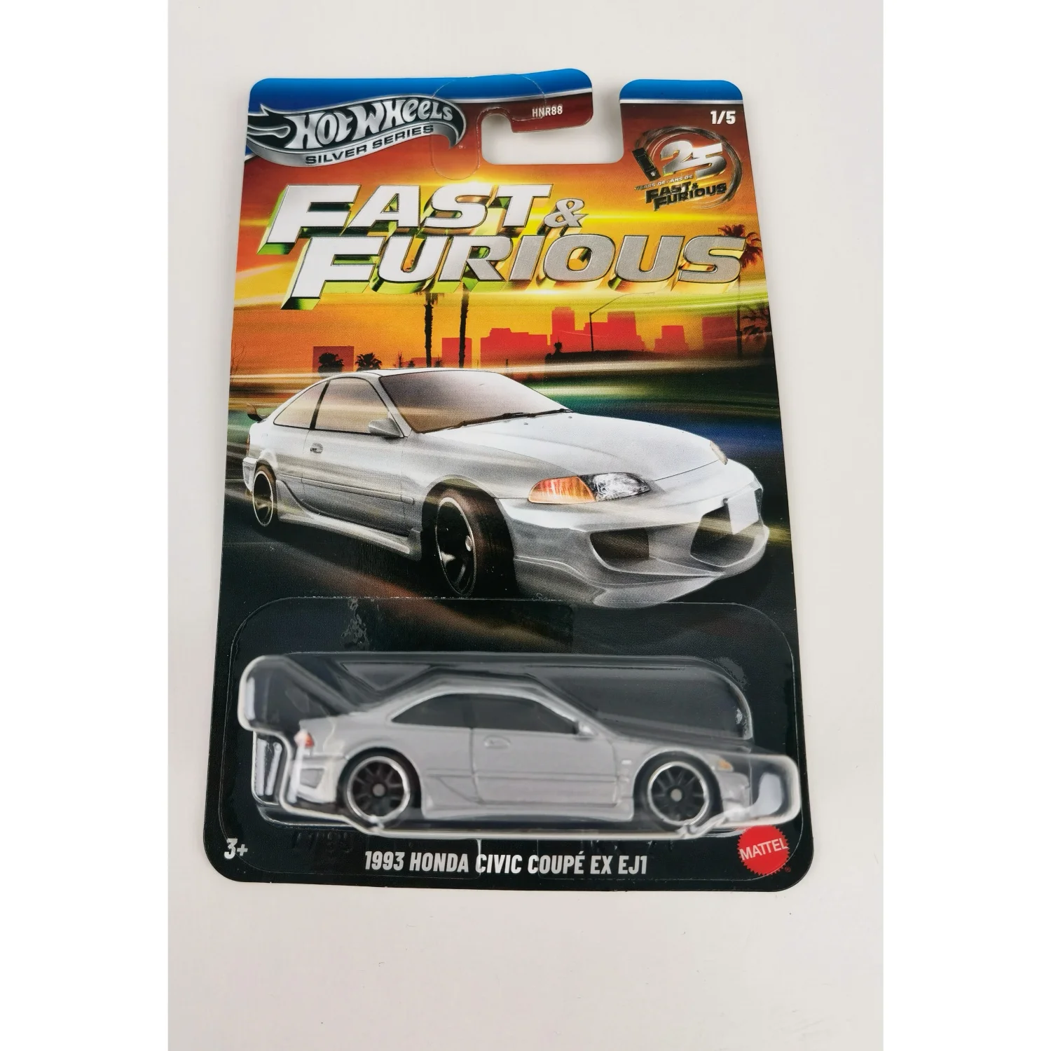 Новая оригинальная модель Hot Wheels 2026 года: Honda Civic Coupe EX EJ1 1993 года из серии «Форсаж» к 25-летию, масштаб 164 (art.: 3920dc25b0ed4) - 3920dc25b0ed4