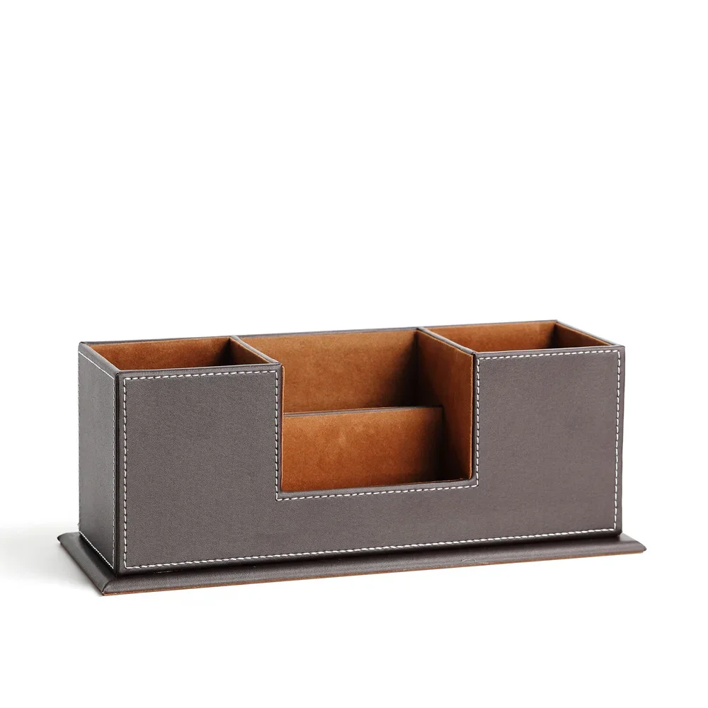 Кожаные канцелярские принадлежности деревянный держатель для ручек