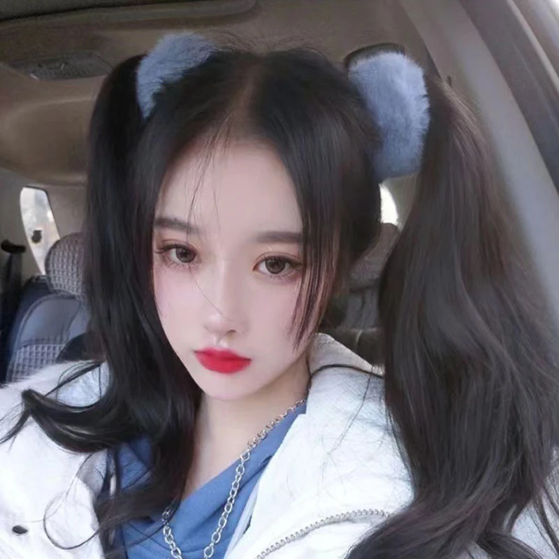 

16 Candy Colors 10cm Elastic Plush Hair Band Rope Ring Pony Tail Holder Casual All Match Daily Party Cosplay Scrunchie Headwear