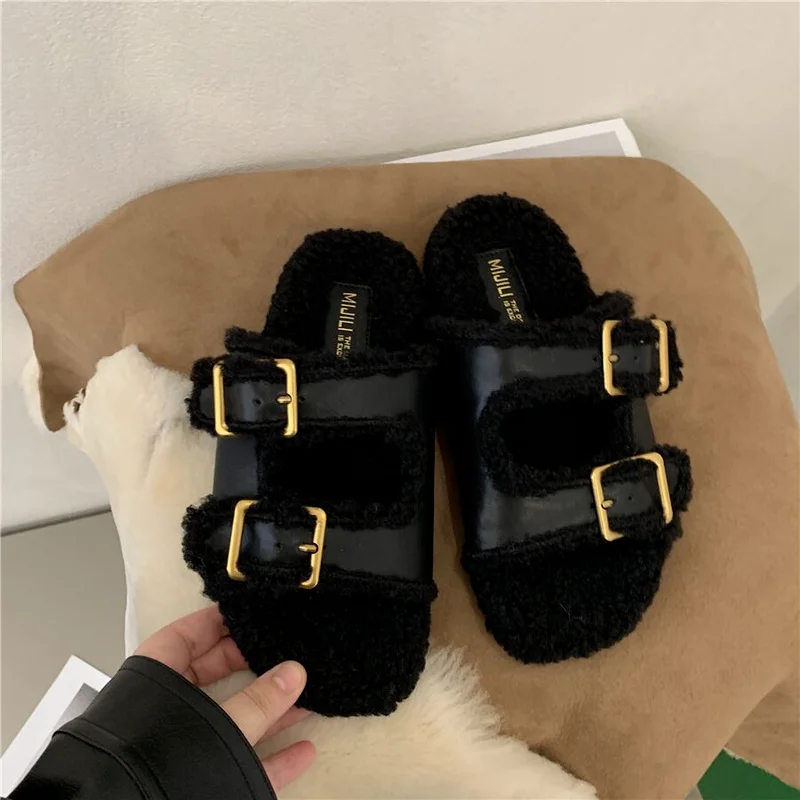 

Women's Sandals and Slippers Summer New Fashion Solid Color Round Toe Flat Shoes Outdoor Non-slip Comfortable Casual Shoes