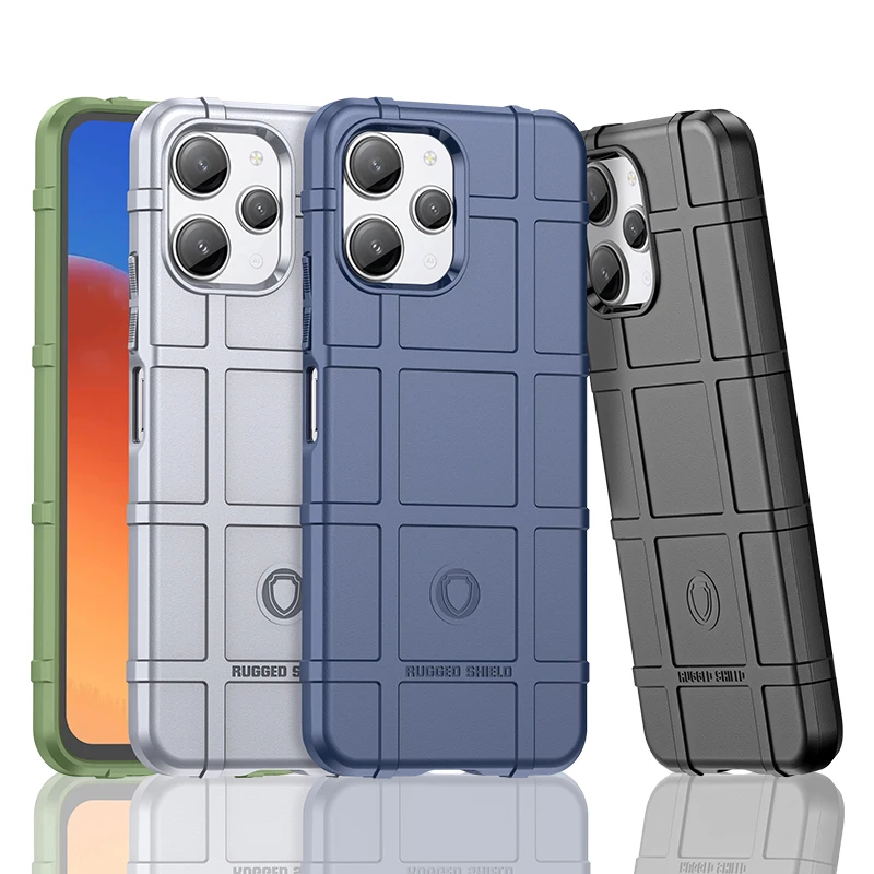 

For Xiaomi Redmi 12 4G Case Xiaomi Redmi 12 10 12C 10C 11A 10A Cover Housing Shockproof Armor Rubber Anti-Slip Phone Back Case